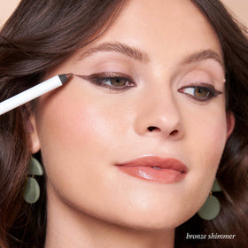 Swatch of Julep Bronze Shimmer Eyeliner on skin
