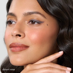 Swatch of Julep Cream Blush & Lip Color Stick Desert Rose on skin