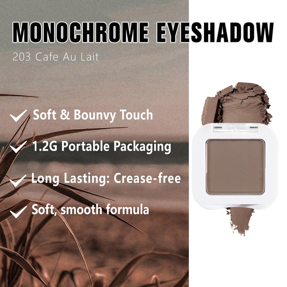 Swatch of Kaely Cocoa Brown Matte Eyeshadow on skin