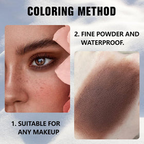 Swatch of Kaely Pressed Single Eyeshadow Coffee Matte on skin