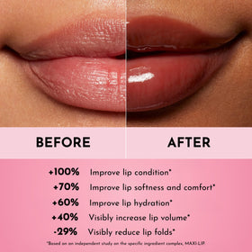 Swatch of LAWLESS Forget The Filler Lip Plumper on skin