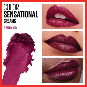 Swatch of MAYBELLINE Color Sensational Lipstick Berry Go