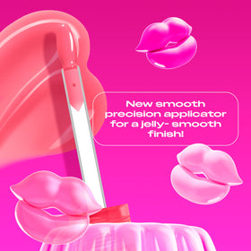 Swatch of NYX Jelly Job Lip Gloss on skin