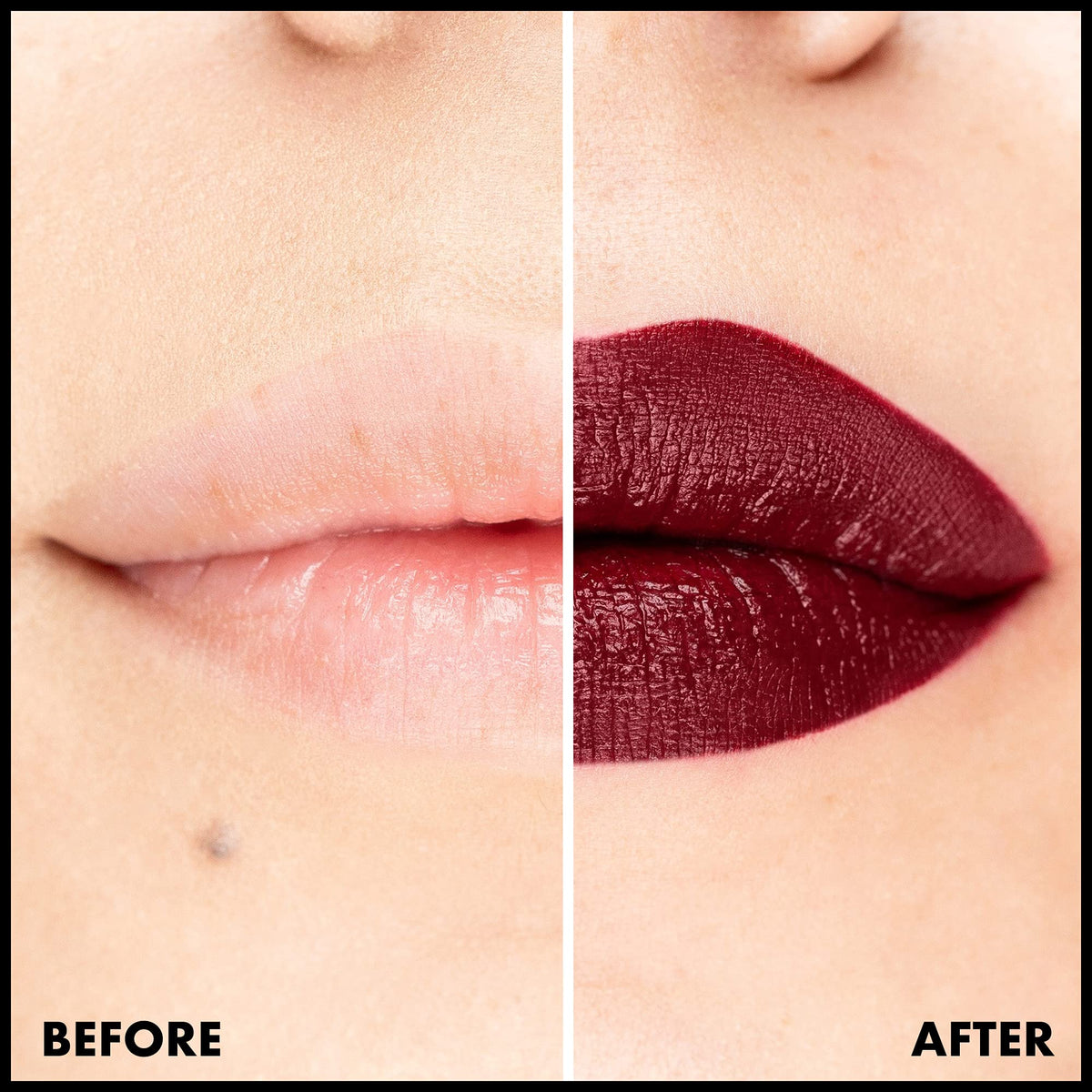 Swatch of NYX Lip Lingerie XXL Matte Liquid Lipstick on skin