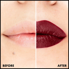 Swatch of NYX Lip Lingerie XXL Matte Liquid Lipstick on skin