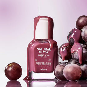 swatch of ohora Sheer Nail Polish in Grape on nails