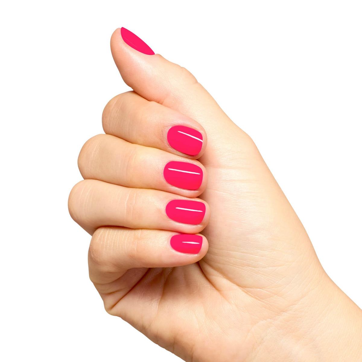 Swatch of OPI Bright Where I Belong! nail polish on nails