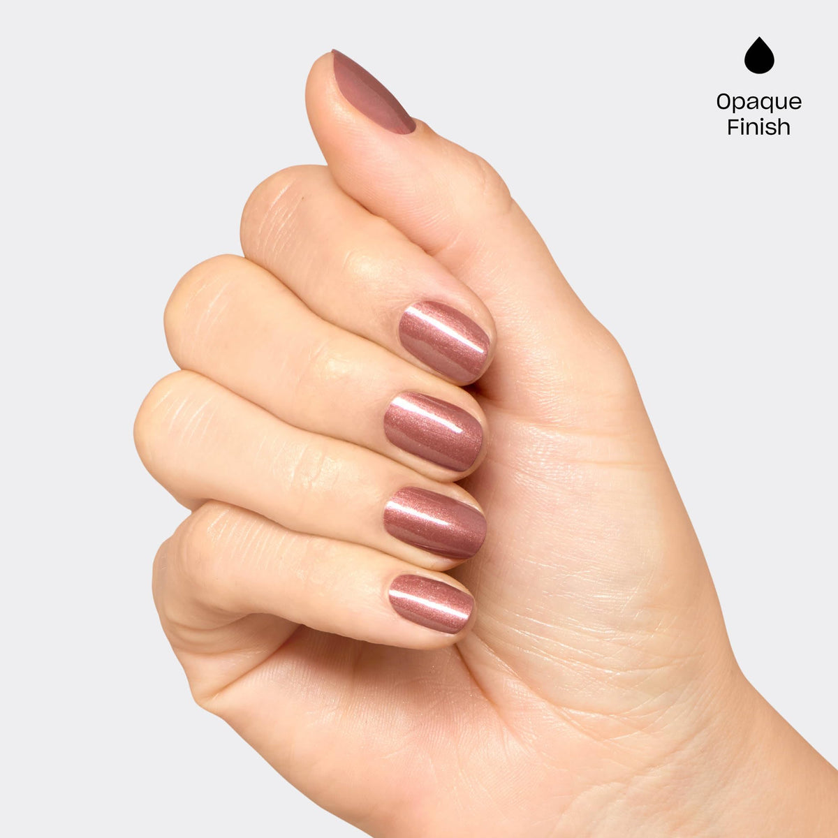 Swatch of OPI GelColor Route Beer Float on nails