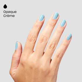 Swatch of OPI Infinite Shine Totally Tu-blue-ar on nails