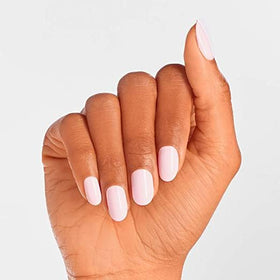 Swatch of OPI Let's Be Friends! Soft Pink Crème on nails