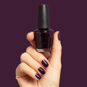Swatch of OPI Nail Lacquer Lincoln Park at Midnight on white background