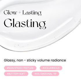 Swatch of Peripera Ink Glasting Lip Gloss 01 Crystal Clear on skin