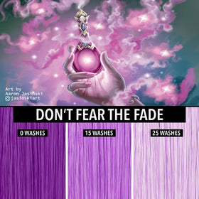 Swatch of Pulp Riot Elixir Semi Permanent Hair Colour Bright Purple