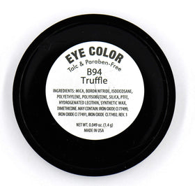 Swatch of Pure Ziva Deep Dark Cocoa Eyeshadow on skin