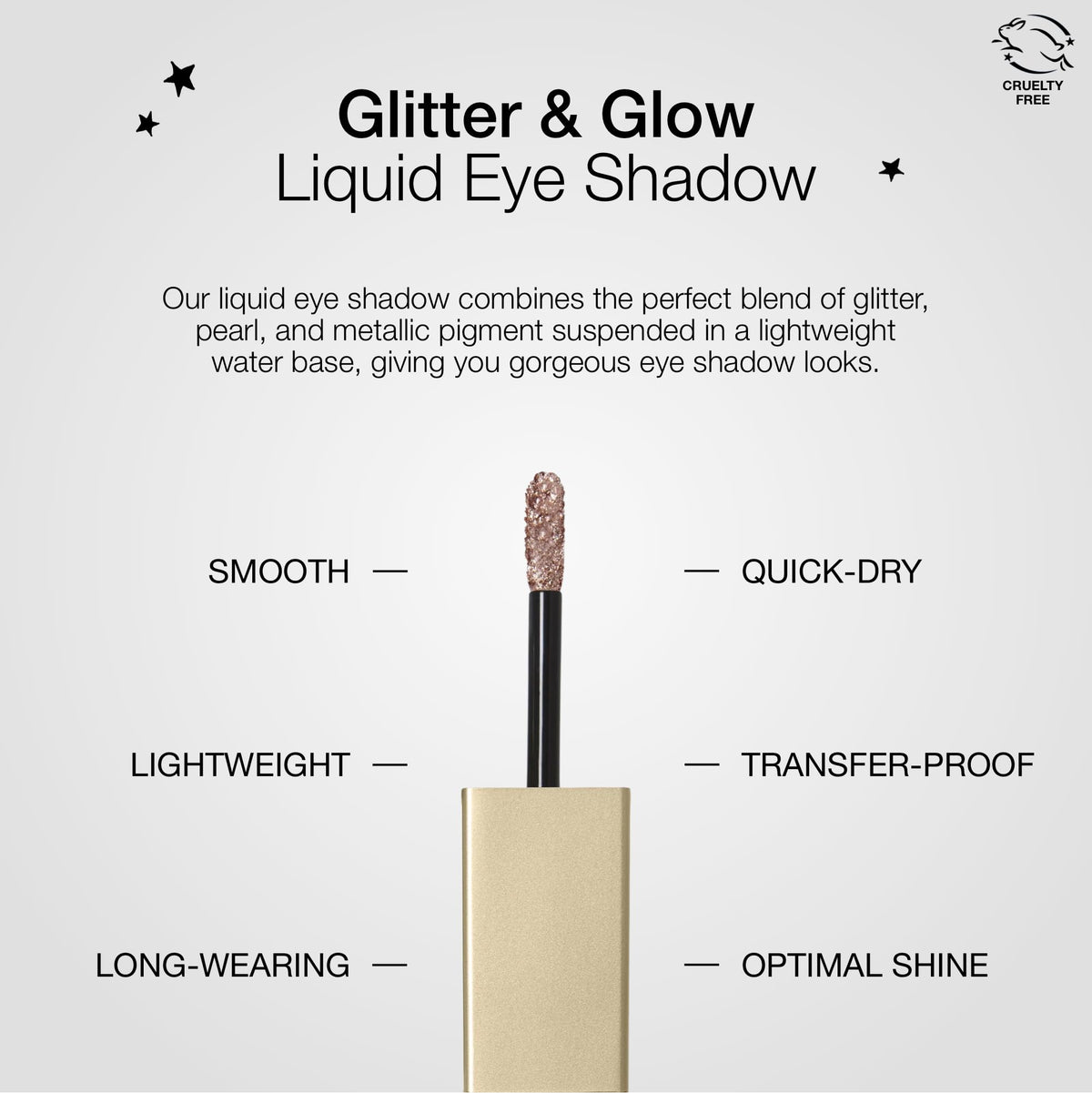 swatch of stila Glitter & Glow Liquid Eye Shadow on skin