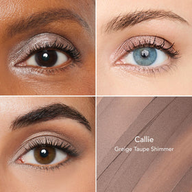 Swatch of Thrive Causemetics Brilliant Eye Brightener Stick in Greige Taupe on skin