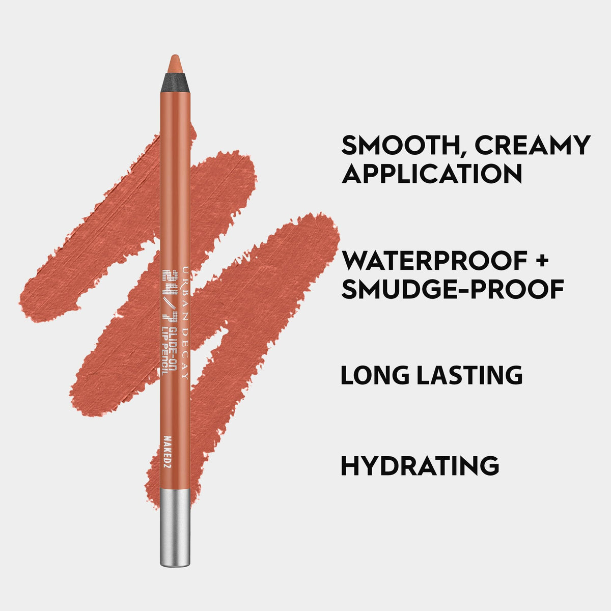 Swatch of URBAN DECAY 24/7 Glide-On Lipliner on skin
