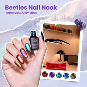 Swatch palettes and colour stickers from beetles Gel Polish Set