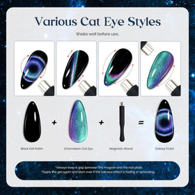 swatches of beetles Gel Polish Chameleon Cat Eye Gel Nail Polish colours