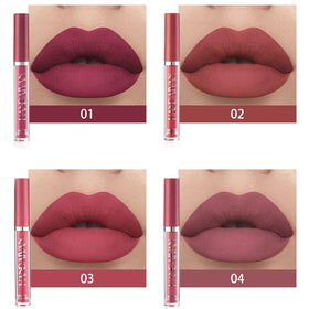 Swatches of BestLand Matte Liquid Lipstick colours