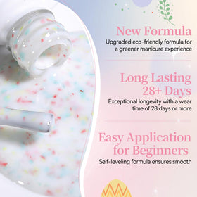 Swatches of Born Pretty pastel glitter gel polish