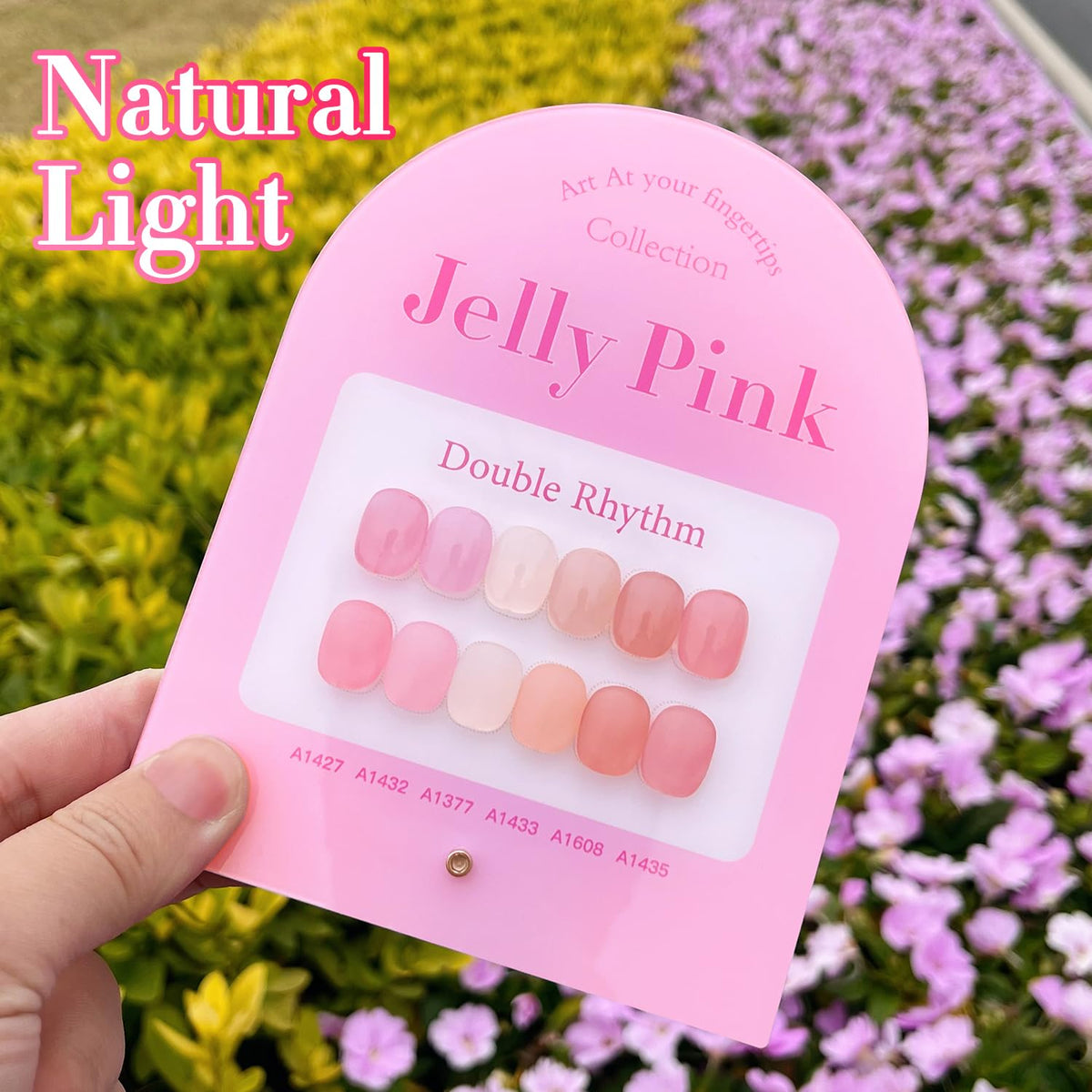 Swatches of Double Rhythm Gel Polish colours