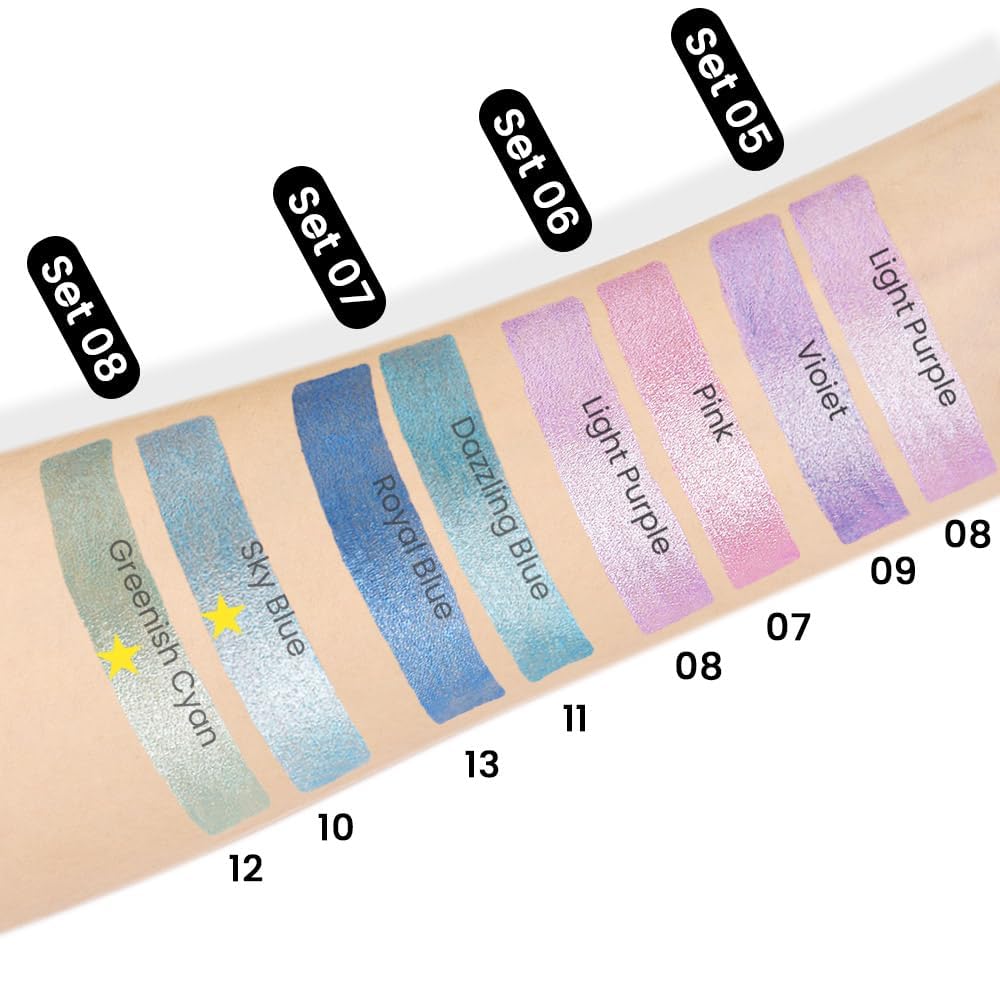 Swatches of evpct Cream Eyeshadow Sticks on skin