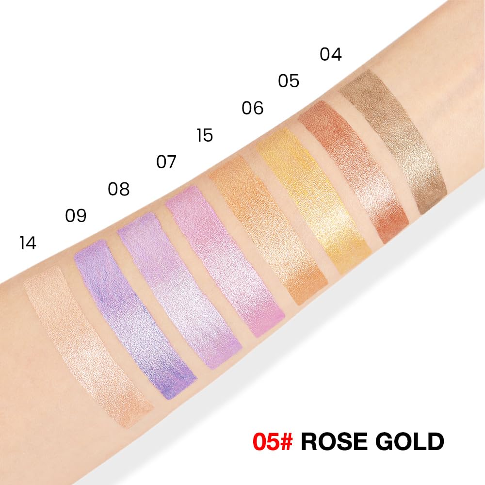 Swatches of evpct eyeshadow sticks on skin