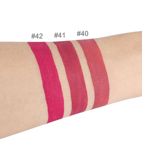Swatches of evpct Liquid Lipstick shades on skin
