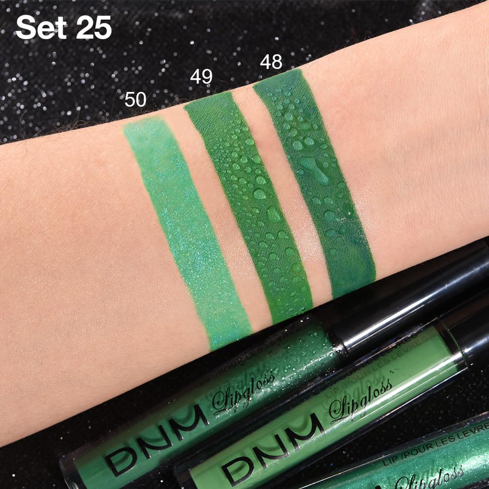 swatches of evpct liquid lipsticks on skin