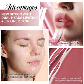 Swatches of evpct Nude Pink Lipstick on skin