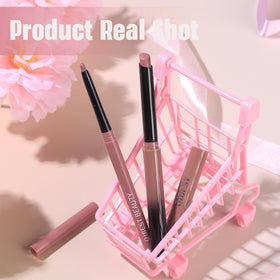 Swatches of QiBest Nude Rose Pink Lipstick shades