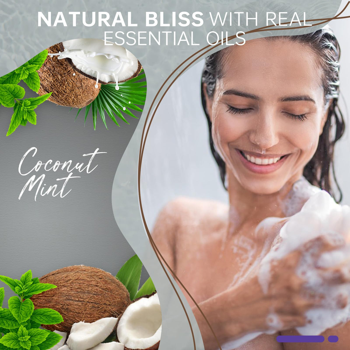SWCANDY Coconut & Mint Shower Steamers packaging