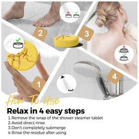 SWCANDY Lemon Shower Steamers set with fresh lemons
