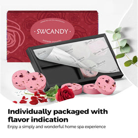 SWCANDY Rose Shower Steamers packaging