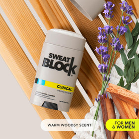 SweatBlock Clinical Strength Deodorant Antiperspirant close-up of stick