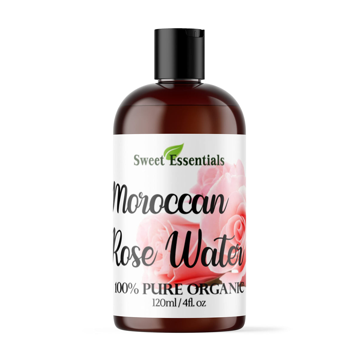 Sweet Essentials Organic Moroccan Rose Water 4oz front view