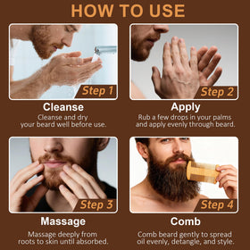 Sweet orange beard oil bottle from XIKEZAN