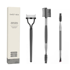 SWEET VIEW Eyelash Comb and Brow Brush Set front view