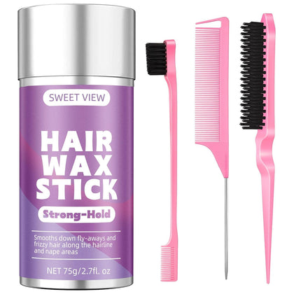 SWEET VIEW Hair Wax Stick front view with packaging