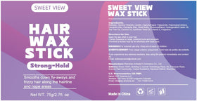 SWEET VIEW Hair Wax Stick in a styling setting