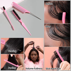 SWEET VIEW Hair Wax Stick on a vanity with hair accessories