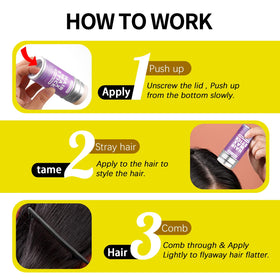 SWEET VIEW Hair Wax Stick showing flexible hold