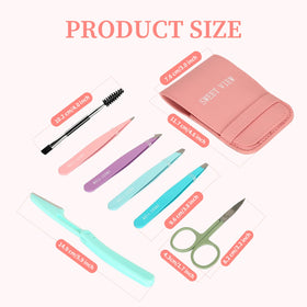SWEET VIEW tweezers kit in PU leather pouch