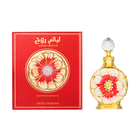 Swiss Arabian Layali Rouge perfume oil details and ingredients