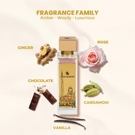 Swiss Arabian Opulence of Dubai bottle on a luxurious surface