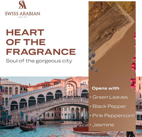 Swiss Arabian Passion of Venice perfume packaging