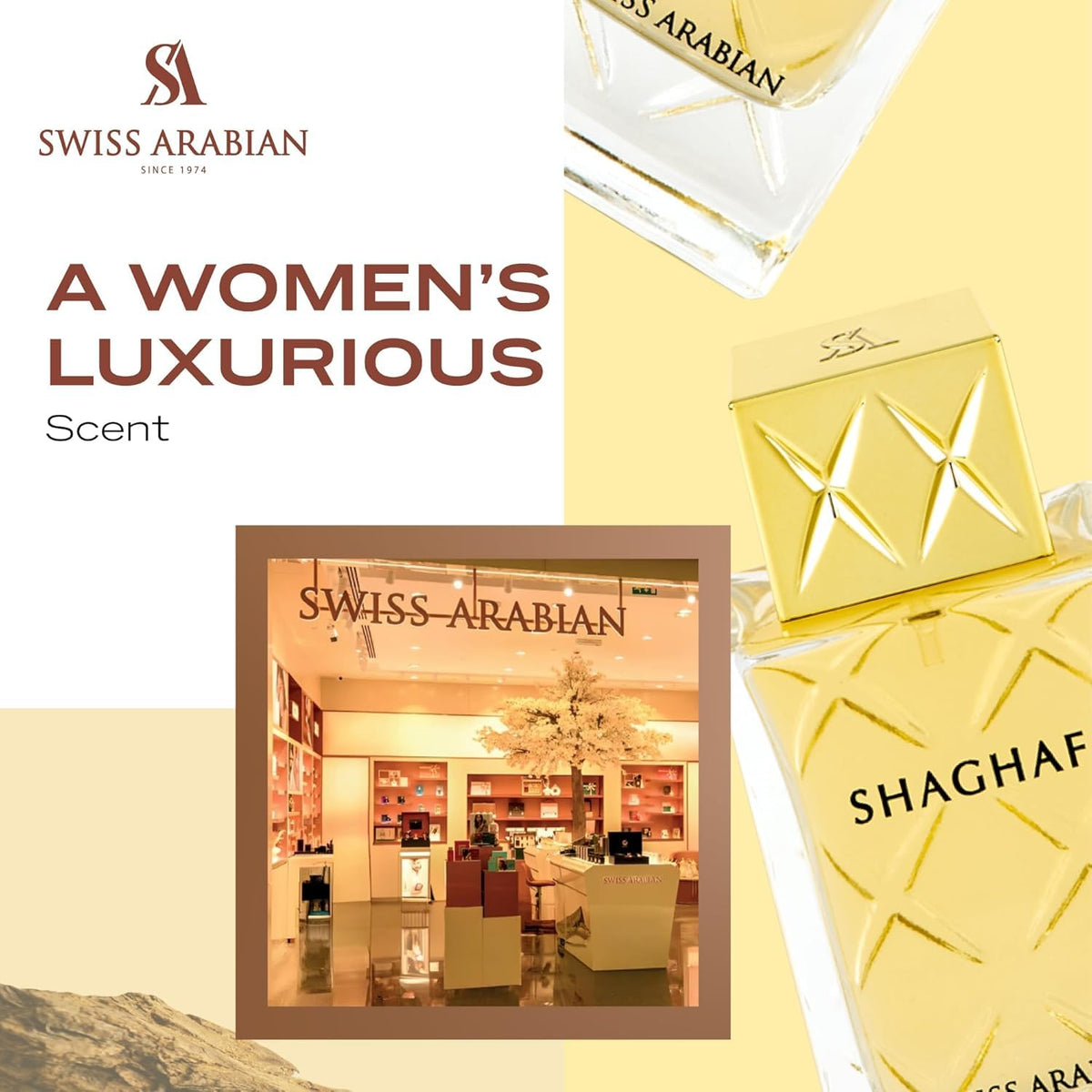 Swiss Arabian Shaghaf Eau de Parfum packaging