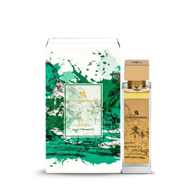 Swiss Arabian Soul Of Bali bottle with tropical background