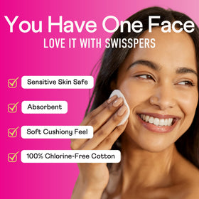 Swisspers Premium Cotton Rounds eco-friendly packaging